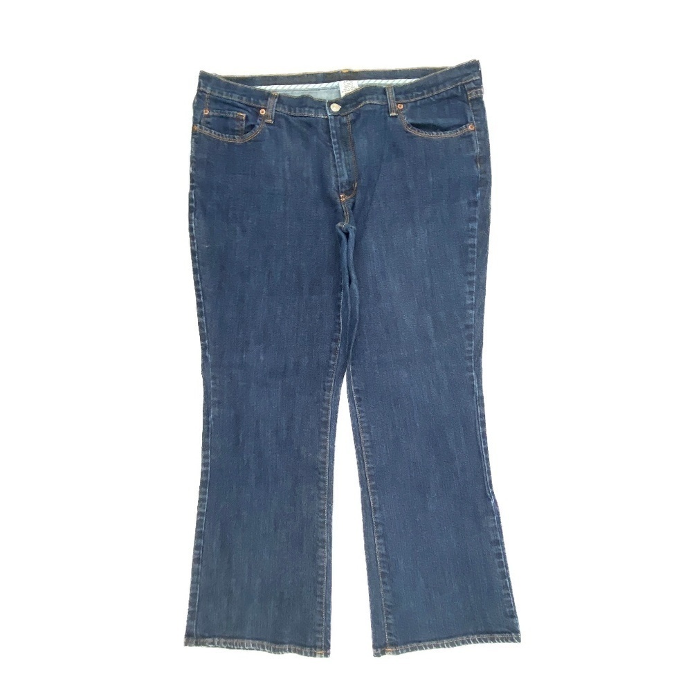 Jordache Modern Boot Women's size 18 Short Dark Wash Blueβ Denim jeans
